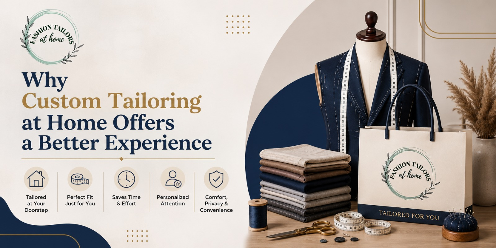 Custom tailoring at home with doorstep tailoring service in Delhi NCR