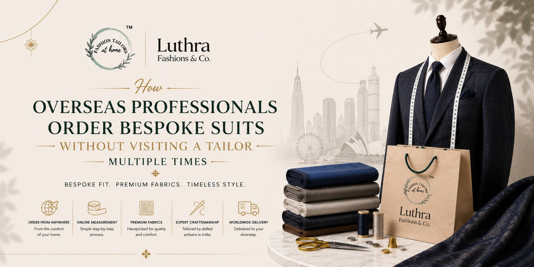 How Overseas Professionals Order Bespoke Suits Without Visiting a Tailor Multiple Times ?