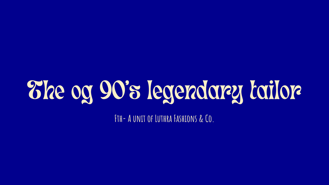 The OG 90’s Legendary Tailor: How Classic Tailoring Still Defines Modern Menswear