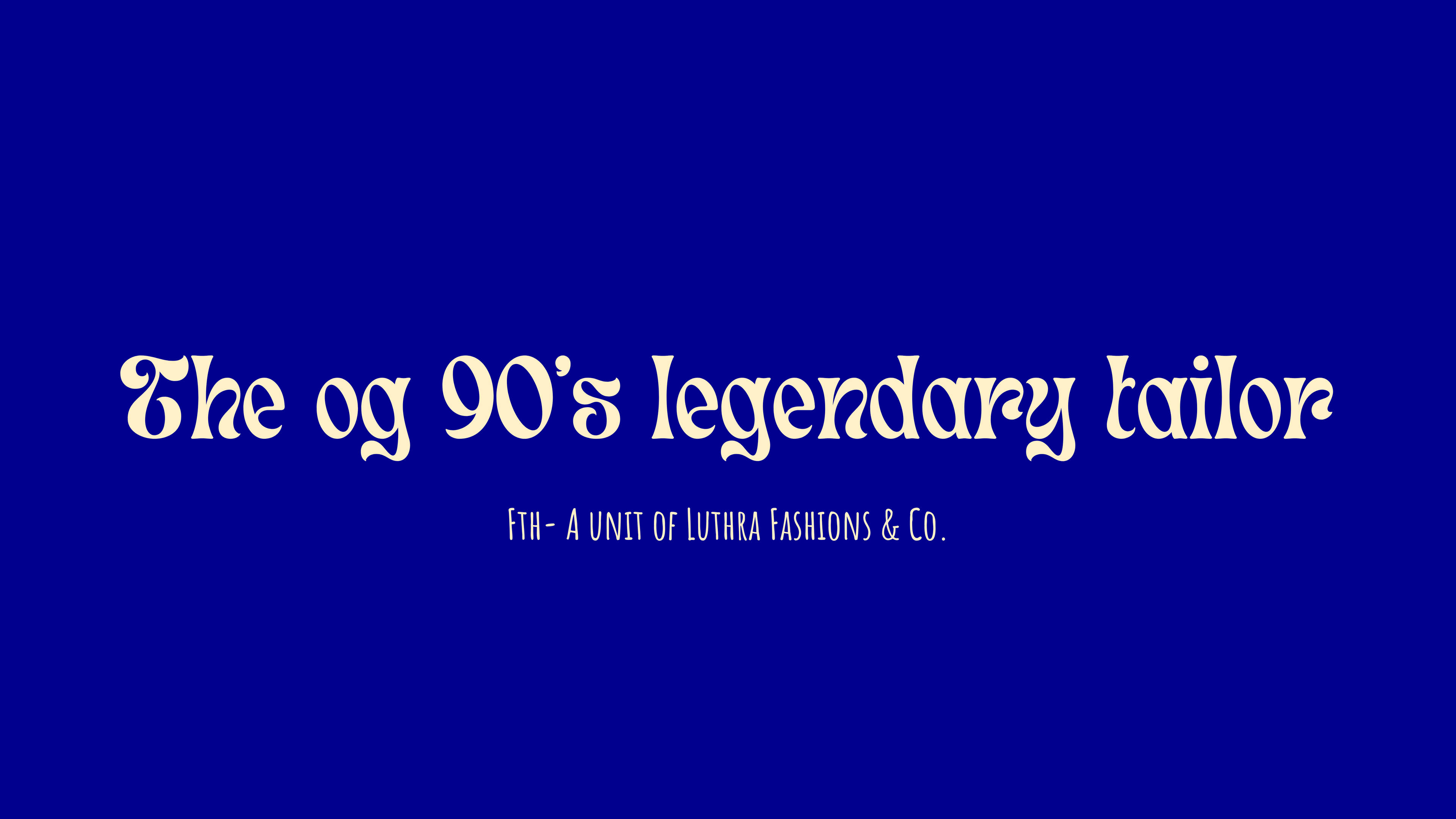 The OG 90’s Legendary Tailor: How Classic Tailoring Still Defines Modern Menswear