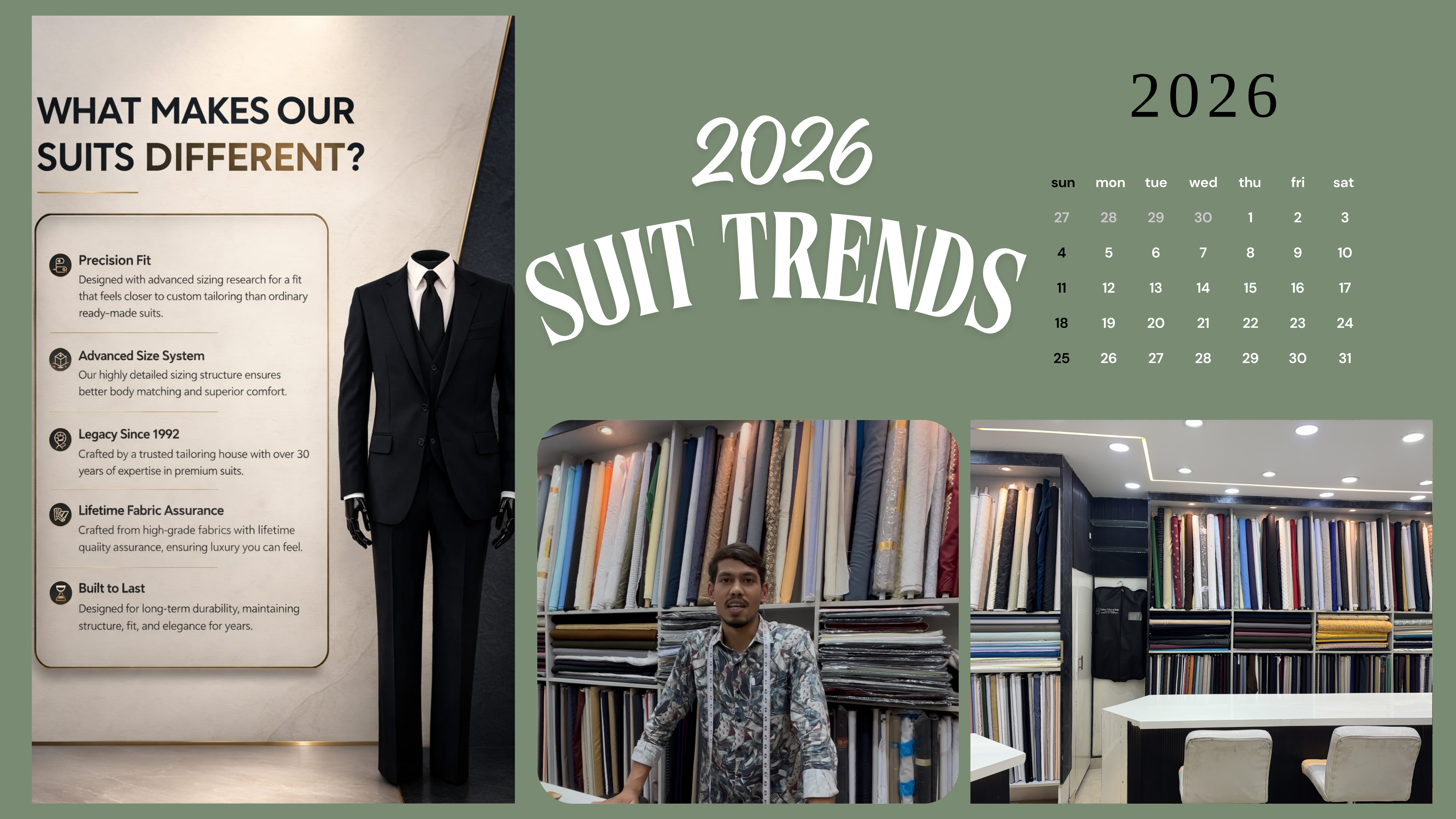 2026 Suit Trends: What Makes Modern Tailored Suits Different ?