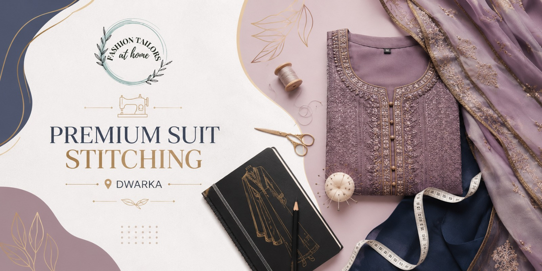 Premium suit stitching and custom tailoring services in Dwarka