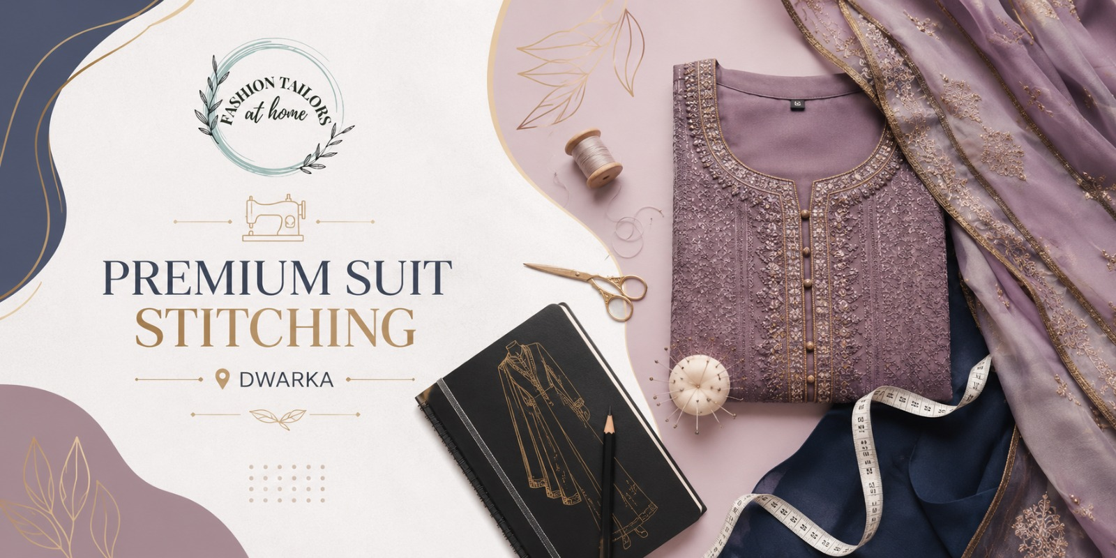Premium suit stitching and custom tailoring services in Dwarka