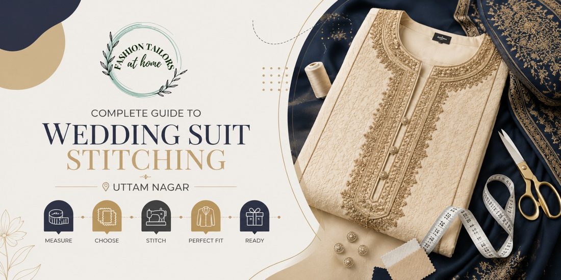 Wedding suit stitching guide in Uttam Nagar for grooms