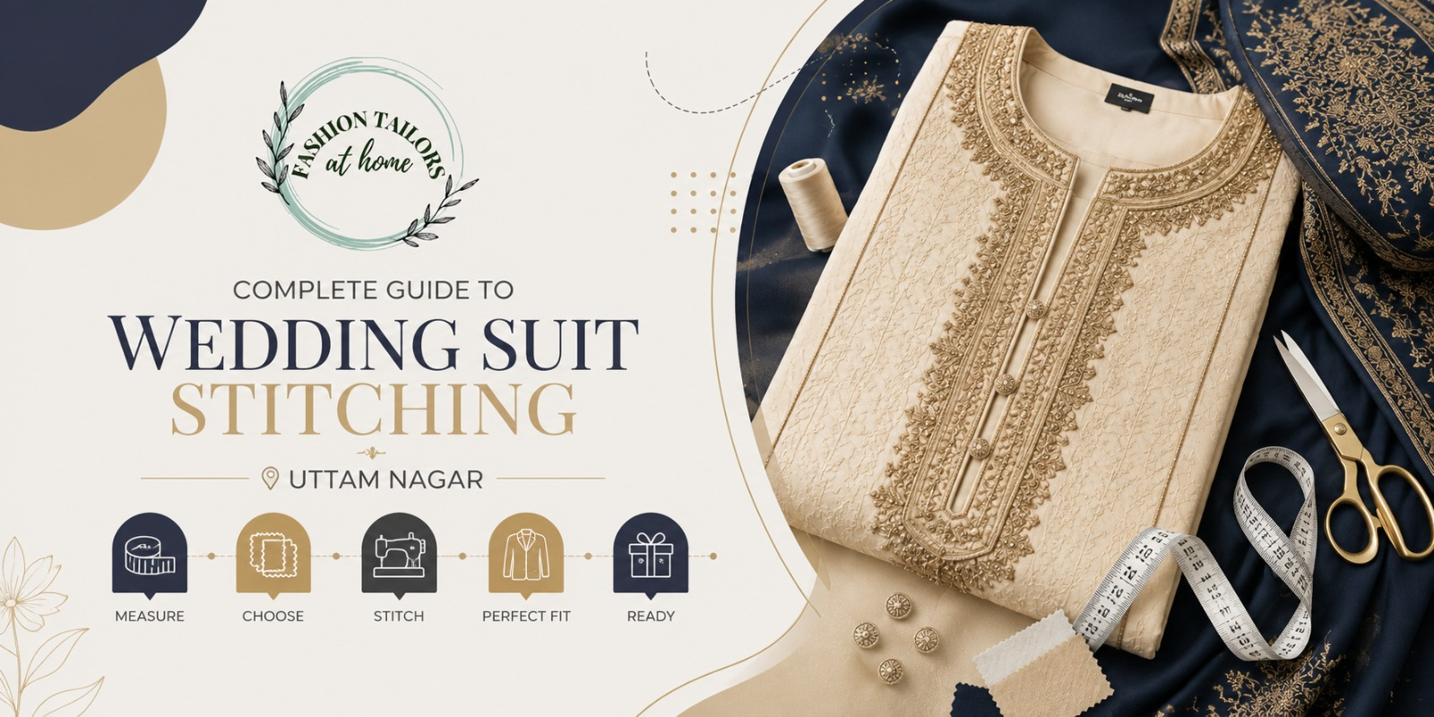 Wedding suit stitching guide in Uttam Nagar for grooms