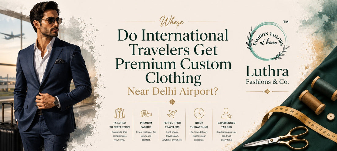 Where Do International Travelers Get Premium Custom Clothing Near Delhi Airport?