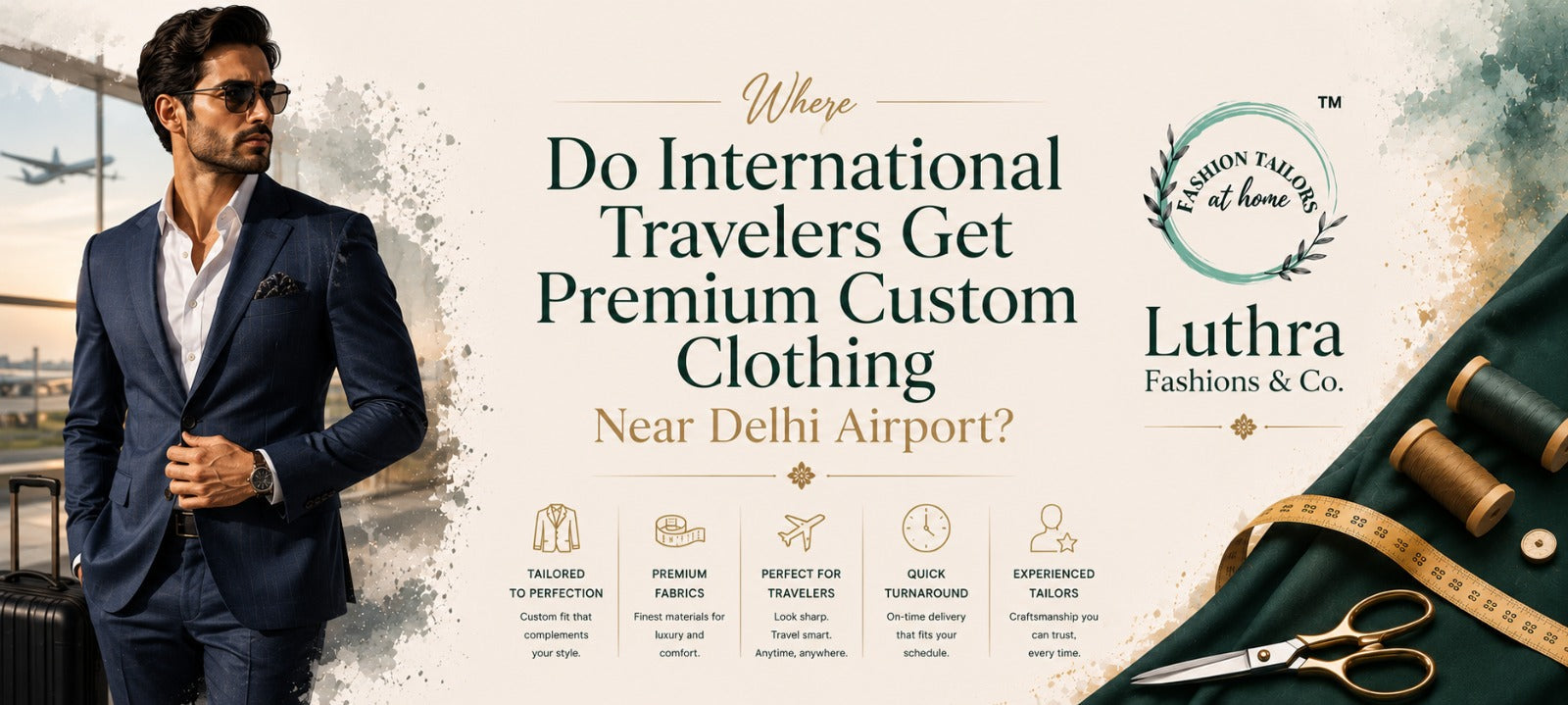Where Do International Travelers Get Premium Custom Clothing Near Delhi Airport?