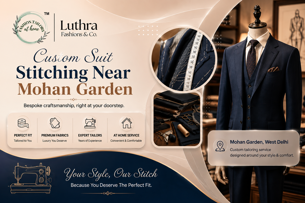 custom suit stitching near Mohan Garden
