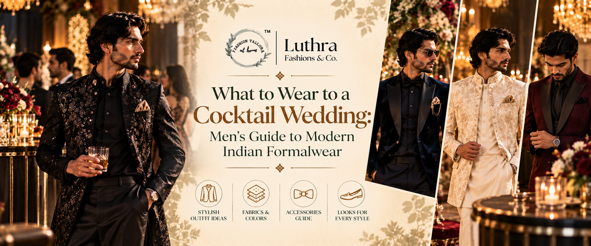 Cocktail Wedding Outfits for Men: Indian Formalwear Guide