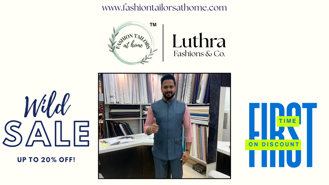 Up to 20% Off on Premium Men’s Tailoring: Best Custom Tailor & Bespoke Suits in Delhi NCR