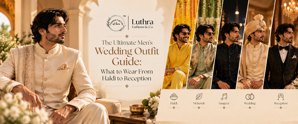 Men’s Wedding Outfit Guide: Haldi to Reception