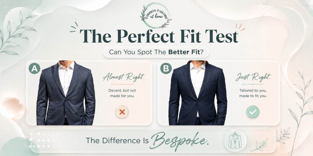 Perfect fit comparison between ready-made and bespoke suit