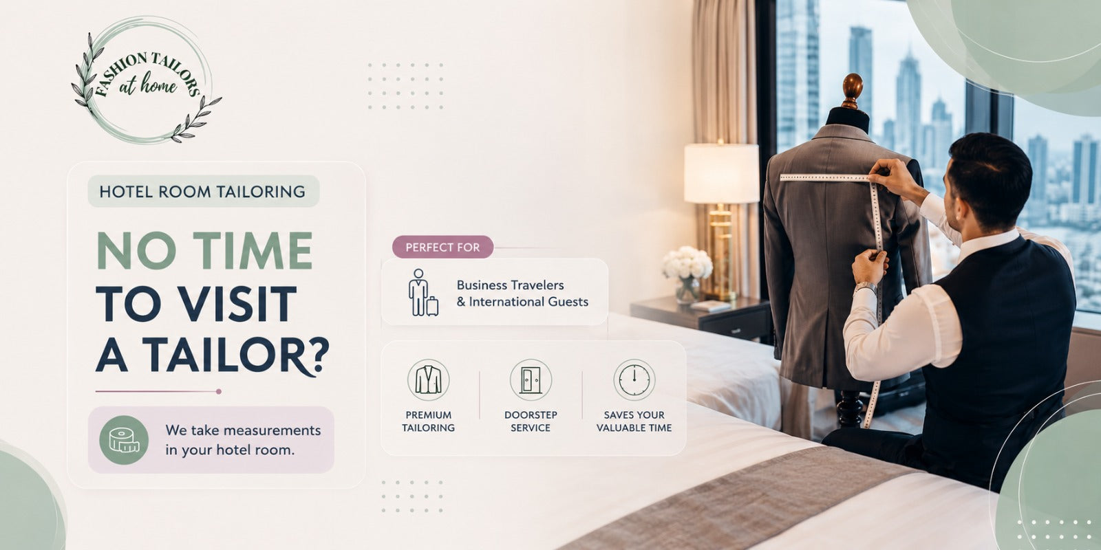 Hotel room tailoring service for business travelers in Delhi