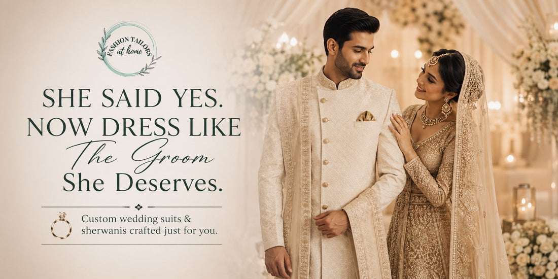 Luxury bespoke groom sherwani for wedding
