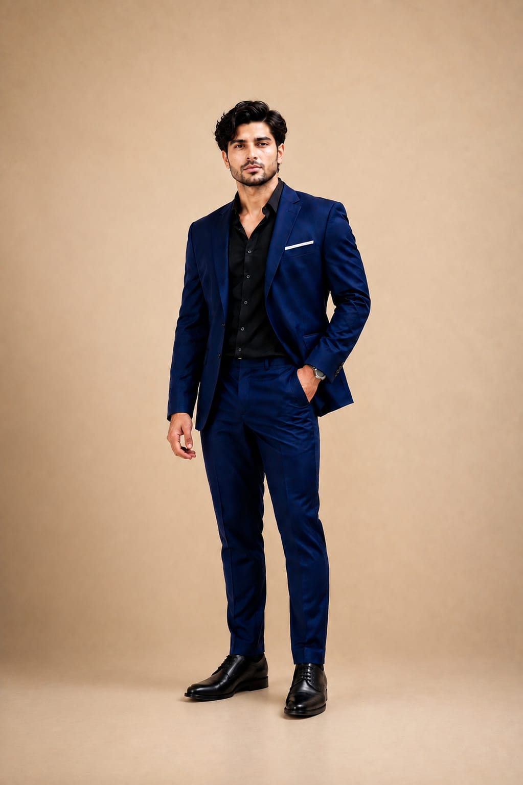 Men's Tailor Navy Blue 2-piece Suit