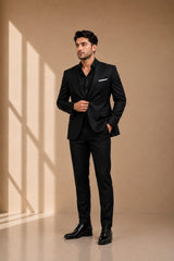 Men's Tailor Signature Black 2 Piece Suit