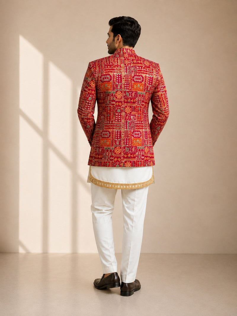 Blazer set with Kurta Pajama