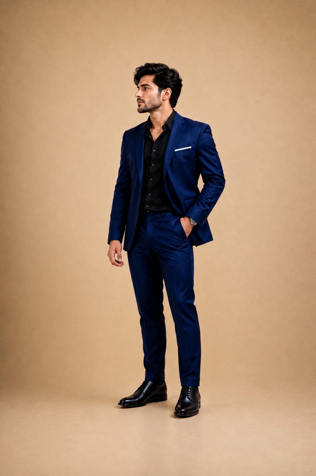 Men's Tailor Navy Blue 2-piece Suit