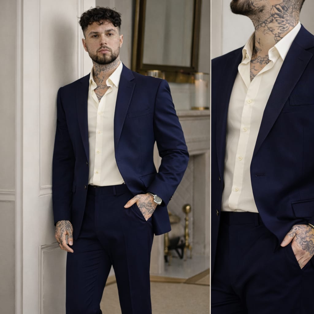 Navy Blue 2-piece Suit