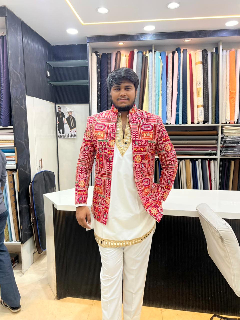 Blazer set with Kurta Pajama