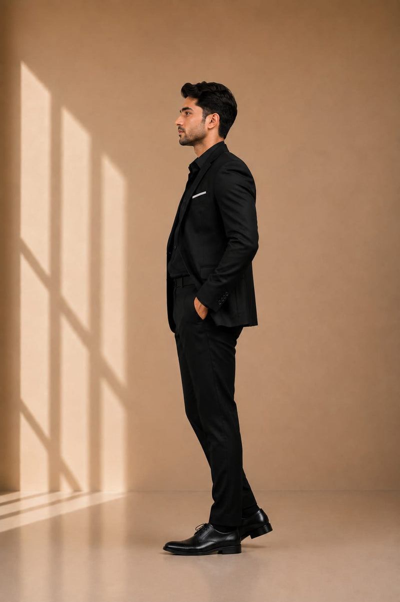 Men's Tailor Signature Black 2 Piece Suit