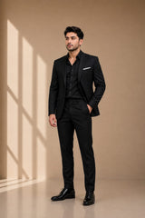 Men's Tailor Signature Black 2 Piece Suit