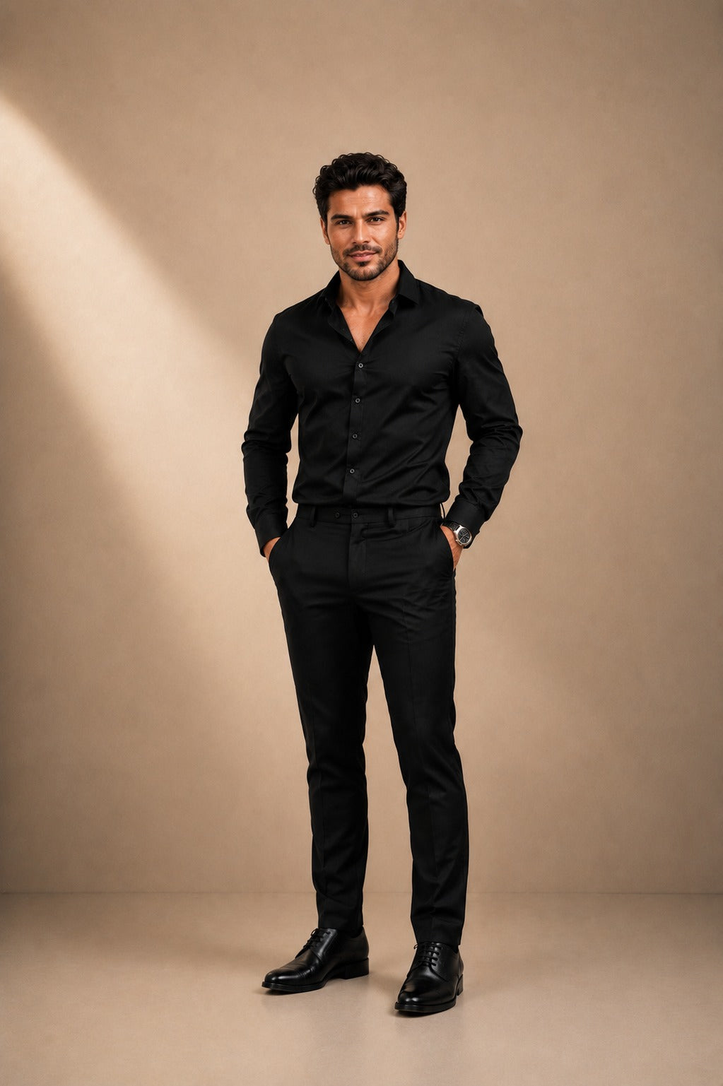 Men's Tailor for Classic Black Shirt