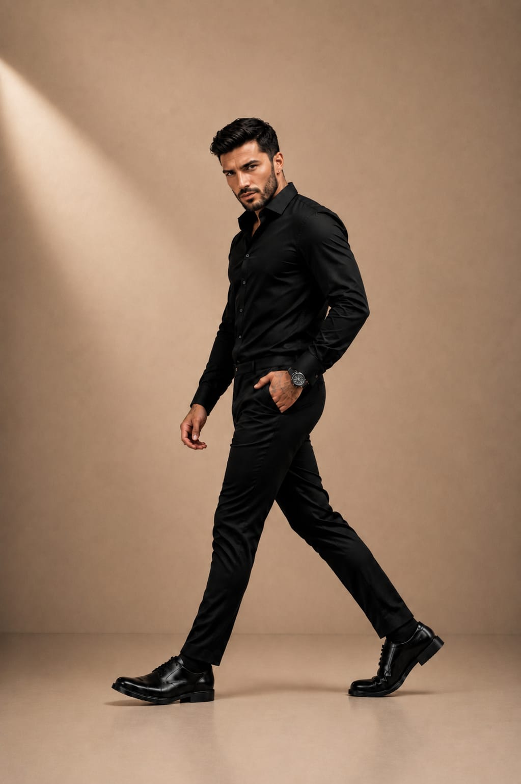 Men's Tailor for Classic Black Shirt