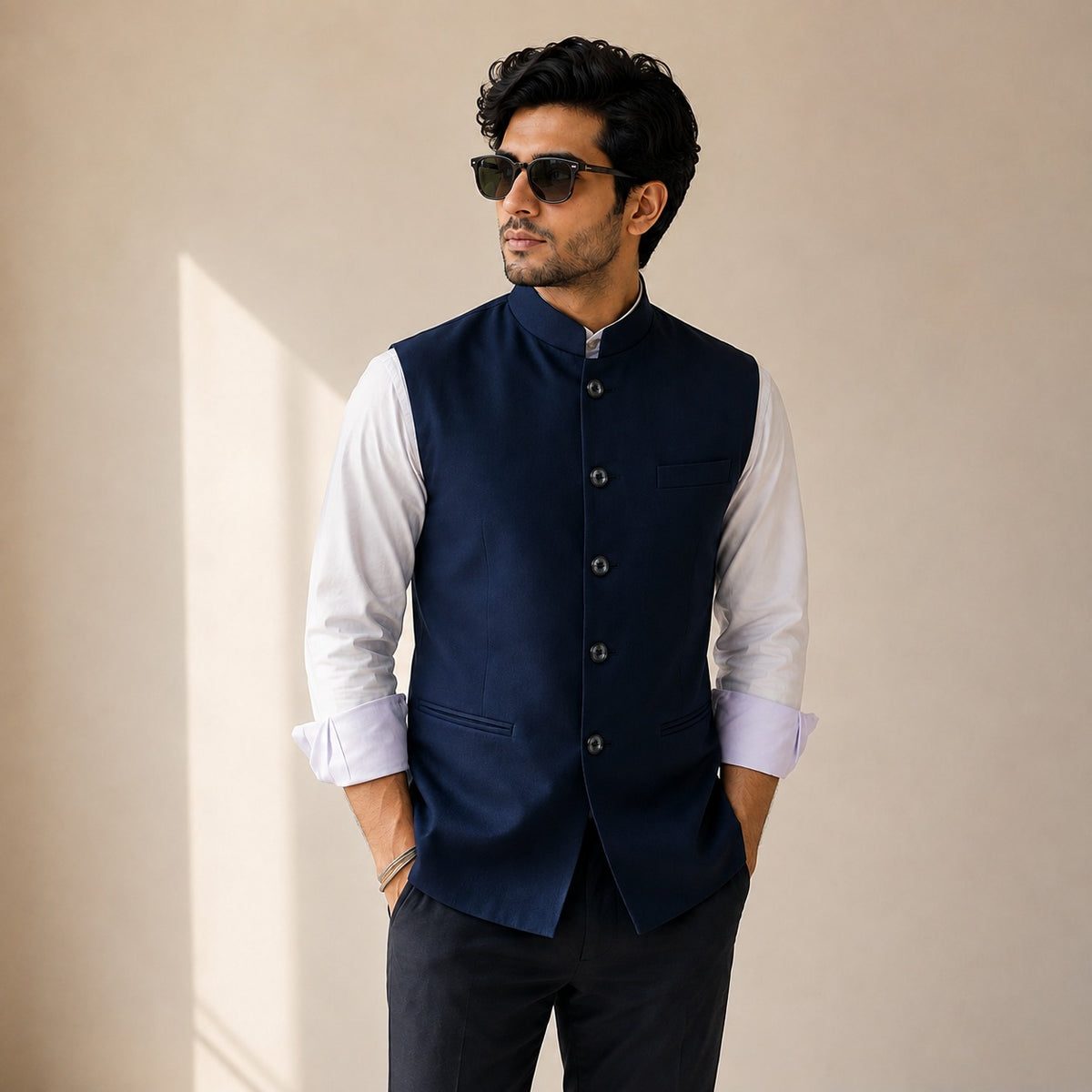 Pant Shirt with Jawahar Cut